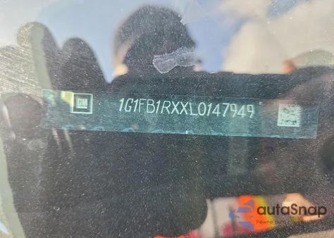 2020 Chevrolet Camaro Ls из США, поврежденный, VIN 1G1FB1RXXL0147949